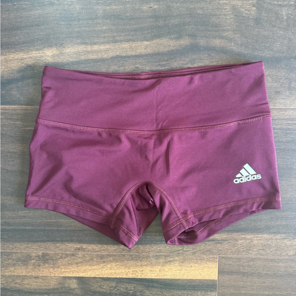 Adidas Women's Maroon Spandex Shorts